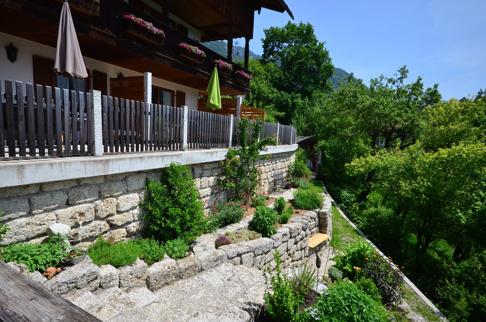 Garten in der Totale